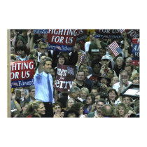 Senator John Kerry Campaigns, Reno, Nevada posters