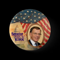 Senator Paul Kirk Pin buttons by elfyboy Senator Paul Kirk Pin buttons
