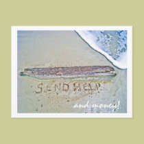 Send Help postcard by Beachwalker Send Help postcard