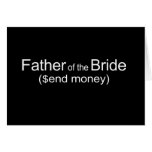Send Money Father of Bride Gifts Greeting Cards
