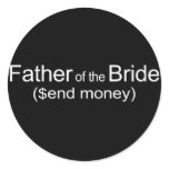 Send Money Father of Bride stickers