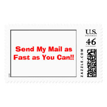 Send My Mail as Fast as You Can!! postage