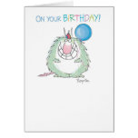 SEND THE FURRY BEAST Birthday Cards