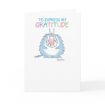 SEND THE FURRY BEAST Thank You Card