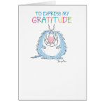 SEND THE FURRY BEAST Thank You Card SEND THE FURRY BEAST Thank You Card