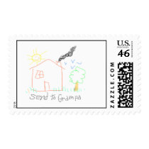 send to grampa postage stamp