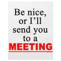Send You To A Meeting Sarcastic Office Humor Custom Flyer
