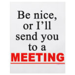 Send You To A Meeting Sarcastic Office Humor flyers