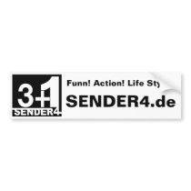 Sender4 autosticker bumper sticker