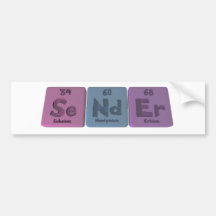 Sender-Se-Nd-Er-Selenium-Neodymium-Erbium.png Bumper Stickers