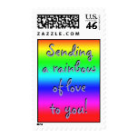 Sending a rainbow of love to you! Postage Stamp