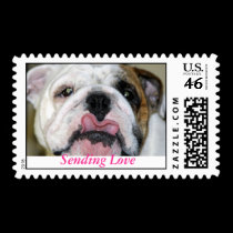 sending love postage stamps