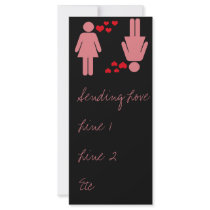 Sending Love Rack Card rack cards by Cute_Customs Sending Love Rack Card rack cards