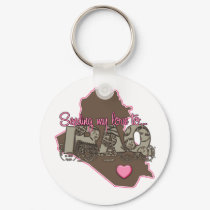 Sending My Love to Iraq keychains by formyhero Sending My Love to Iraq keychains