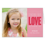 Sending Our Love Valentine's Day Photo Card cards