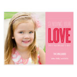 Sending Our  Love Valentine's Day Post Card postcards