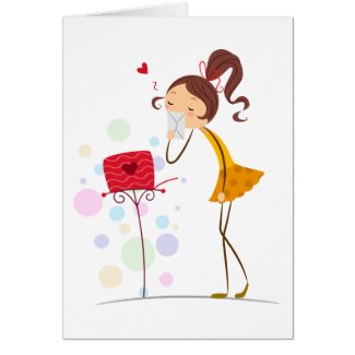 Sending Sweet Kisses Card