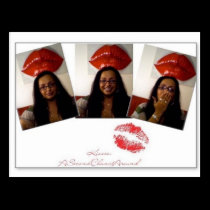 Sending you Kisses Postcard postcards