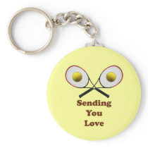 Sending You Love Tennis Keychain