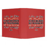 Seneca Quote on Acting Vinyl Binder