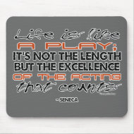 Seneca Quote on Acting mousepad