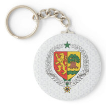 Senegal Coat of Arms detail Keychains