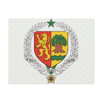 Senegal Coat of Arms detail Postcard