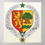 Senegal Coat of Arms detail Posters