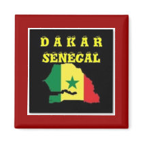 SENEGAL (DAKAR) MAP T-SHIRT AND ETC magnets by AFRICANKOKO SENEGAL (DAKAR) MAP T-SHIRT AND ETC magnets