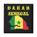 SENEGAL (DAKAR) MAP T-SHIRT AND ETC magnets by AFRICANKOKO SENEGAL (DAKAR) MAP T-SHIRT AND ETC magnets