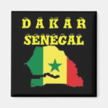 SENEGAL (DAKAR)  MAP T-SHIRT AND ETC FRIDGE MAGNETS
