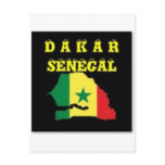 SENEGAL (DAKAR)  MAP T-SHIRT AND ETC POST CARDS