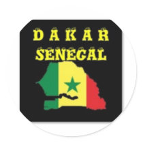 SENEGAL (DAKAR) MAP T-SHIRT AND ETC stickers by AFRICANKOKO SENEGAL (DAKAR) MAP T-SHIRT AND ETC stickers