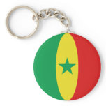 Senegal Fisheye Flag Keychain