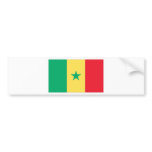 Senegal flag bumper sticker