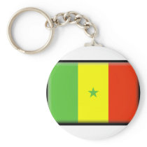 Senegal Flag Keychain