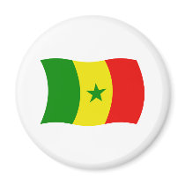 Senegal Flag Magnet by livingflags Senegal Flag Magnet