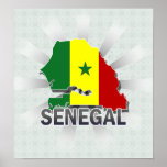 Senegal Flag Map 2.0 posters