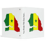 Senegal Flag Map full size 3 Ring Binders