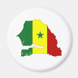 Senegal Flag Map full size Fridge Magnet
