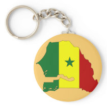 Senegal flag map keychains