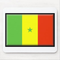 Senegal Flag mousepads