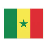 Senegal Flag Postcard