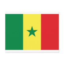 Senegal Flag Post Card