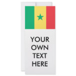 Senegal Flag Rack Card Template