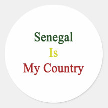 Senegal Is My Country Sticker