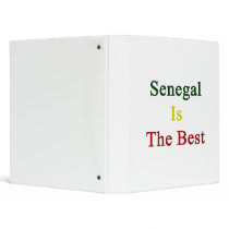 Senegal Is The Best 3 Ring Binders