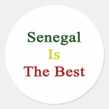 Senegal Is The Best Round Stickers