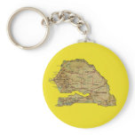 Senegal Map Keychain