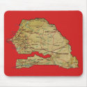 Senegal Map Mousepad